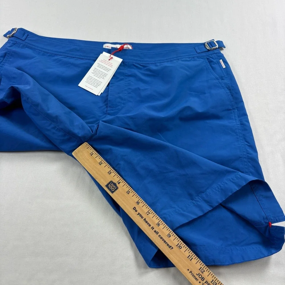 Orlebar Brown Swim Trunks Mens Size 38 Blue Dane II Lined Bathing Suit NEW